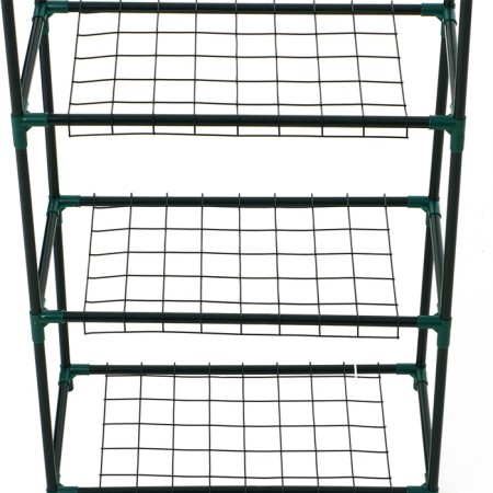Greenhouse-string 3 shelves (mesh) 46*24*80 cm, PVC film, met. Pipe D-12 mm-17