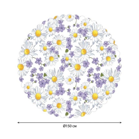 The tablecloth "Flower pattern", round, Saten, d = 150 cm-1