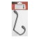 Hook furniture tundra TKD033, two -rod, silver/black