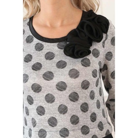 Women's dress, size 42, gray color-2