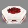 Folding box "with all hearts", 26 × 22.5 × 8 cm