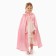 Carnival cloak, satin, pink color, length 85 cm