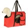 Bag - carrying for animals to the shoulder, PVC, 37 x 13 x 20 cm, red