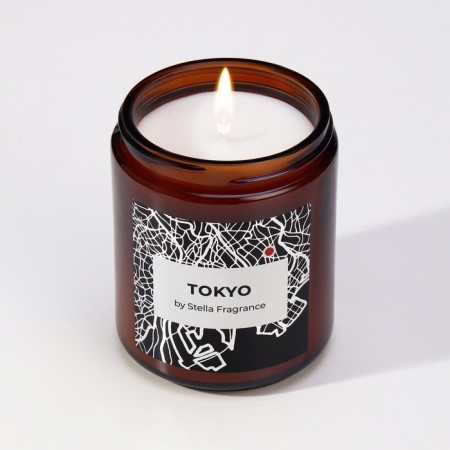 Aromatic candle in the Bank "Tokyo", Jasmine, Rose, 250 g-3