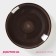 Board ceramic dessert shade "Sea World", d = 19 cm, brown color