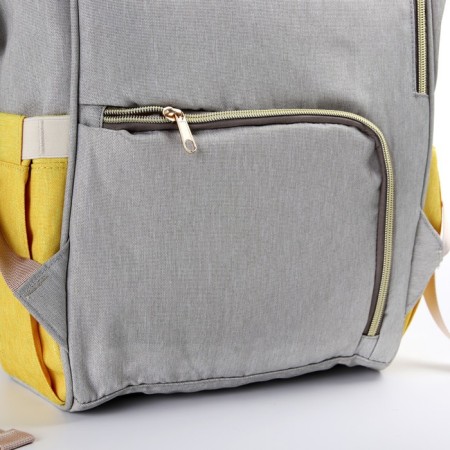 Women's backpack, for mom and baby, model "Bag-rugzak", yellow color-5