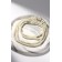 Beads "Pearls" Knot, ball No. 2,6,8,10, Milk color, l = 60 cm