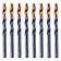 Drill Denzel 717218, 7.5 mm, HSS-Tin, Golden Tip, 8 pcs.