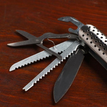Swiss knife "Road" 12V1 perforated handle-2