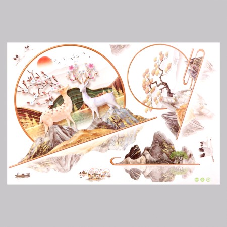 Sticker 3D Interior Zen Garden 135*56cm