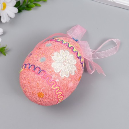 Decor Easter suspension "Egg - sprinkle, bee" mix 13 cm-3