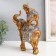 Polystone souvenir "Elephant with an elephant on the back - Popon with patterns and amber" 18.5x9x25.5 cm