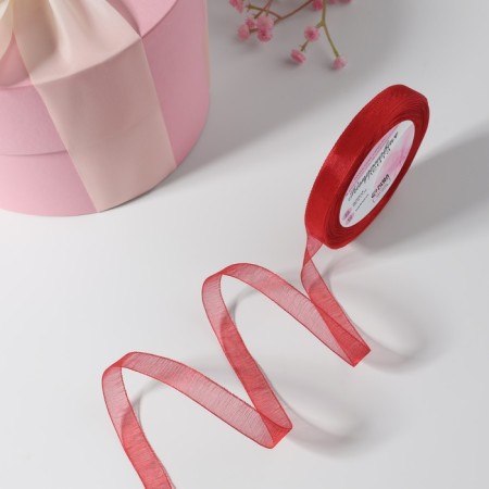 Kapron tape, 10 mm, 20 ± 1 m, color red No. 26-1