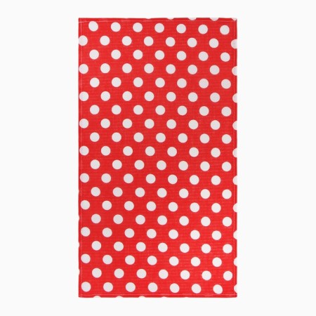 Towel 35x60cm peas, red, waffle, 120 g/m2, cotton 100%-1