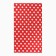 Towel 35x60cm peas, red, waffle, 120 g/m2, cotton 100%