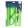 Set of geometric, drawing, blister: ruler 30 cm, 2 triangles, transporter, eraser, compass, ruler with stencils, tinted, mix