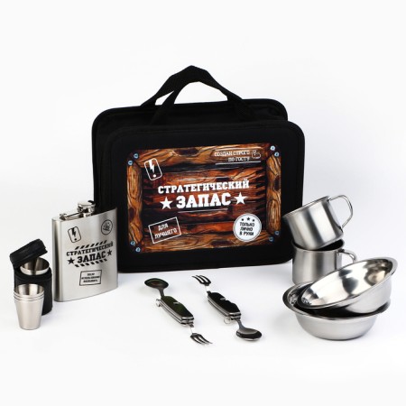 Set of picnic dishes tourist "Strategic stock", 8 items-1