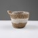 Kashpo wicker "Tanzania" with a pen, 15.5x15.5x13.5 cm, natural, white