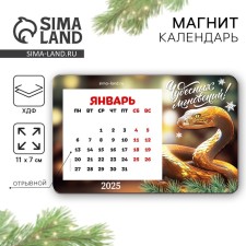 New Year's magnet with the calendar 