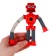Developing toy "Robot" with suction cup, color mix