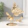 Summary for 1 candle metal d = 4 cm "butterflies in the field" gold 7.7x14x16 cm