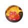 Disposable paper plate with embossing, 18 cm, car
