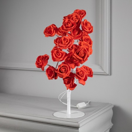 LED bush "Roses Red" 45 cm, 24 LED, constant glow, 220 V, glow warm white-1
