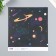 Scrapbooking paper bilateral "Cosmos" density 180 g 15.5x17 cm