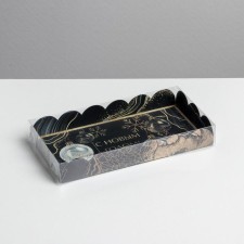 Box for confectionery with PVC lid 