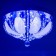 Svetogor chandelier "Melbourne" 4x60W E27 LED lighting chrome 40x40cm