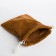 Cosmetic bag - a bag of ties, brown color