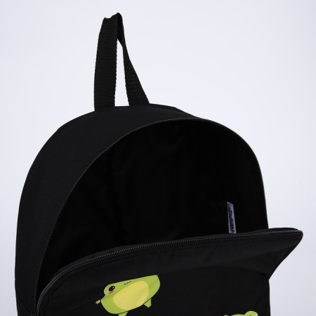 School textile “frogs”, 38x14x27 cm, black color-4