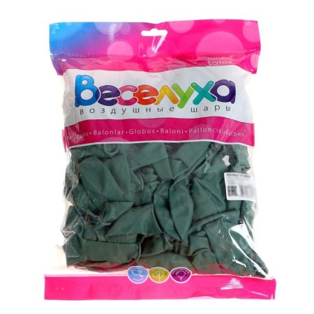 Latex ball 12 ", pastel, sage, set of 100 pcs.-1