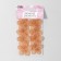 Knitted elements "Two -color flowers", 3.5 × 3.7 cm, 10 pcs, peach color