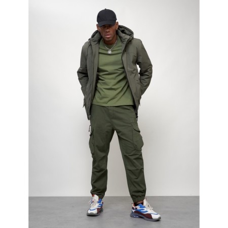 Male spring jacket, size 58, khaki color-12
