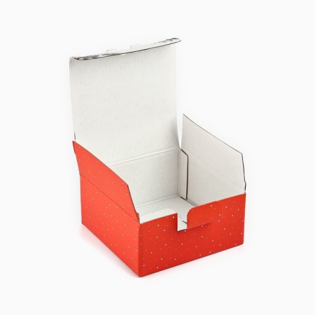 Folding box "Bullfires", 15 x 15 x 7 cm, new year-2