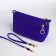 Bag Women's Cross-Bodi with a zipper, blue color
