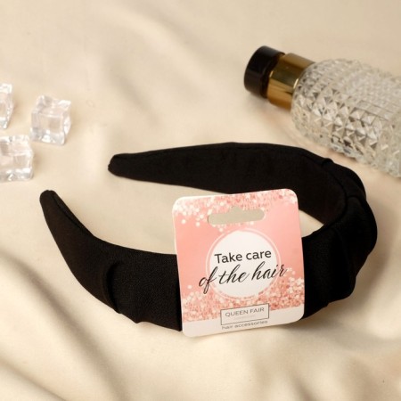 Hair cap "Nonna" 3.5 cm, black-1
