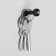 Furniture hook CAPPIO Tranquil, one -rod, black color, 10 pcs.