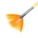 Brush fan synthetics, hana fantasize No. 8 (hair length 37 mm), short matte handle