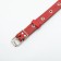 Collar combined leather/tarpaulin, dimensionless, 56 x 2.5 cm, Osh 25-51 cm, red