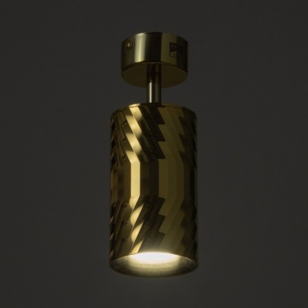 Stitch "Aliser" GU10 gold 7.5x7.5x20 cm-2
