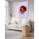 Decorative panel with photo printing "Hugging heart", vertical, size 150x200 cm