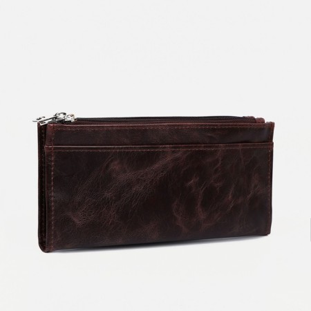 Women's wallet with lightning, brown color