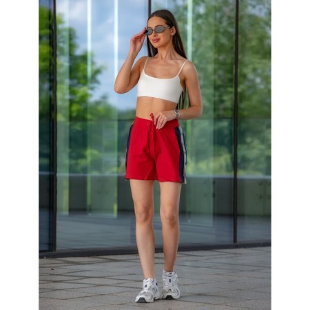 Women's shorts isee, size 50 cm, red color-2
