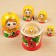 Matryoshka Maidanovskaya "Red Mac", 5 puppet