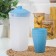 Set for drinks is plastic, 4 items, jug 2 l, 3 cups 500 ml, 20 × 12 × 26 cm, blue color