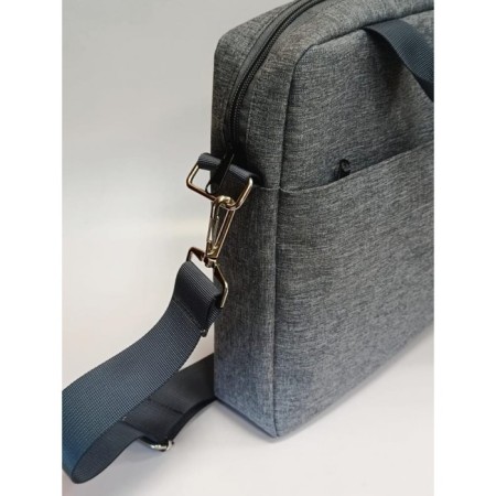Document bag (oxford) gray with gray sling-5
