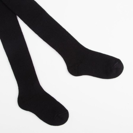 Pantyhose children's terry, black color, height 140-146 cm-1