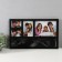 Photo frame plastic in 4 photos 6.5x9, 10x15, 20x15 cm "leaves" black 43x26 cm